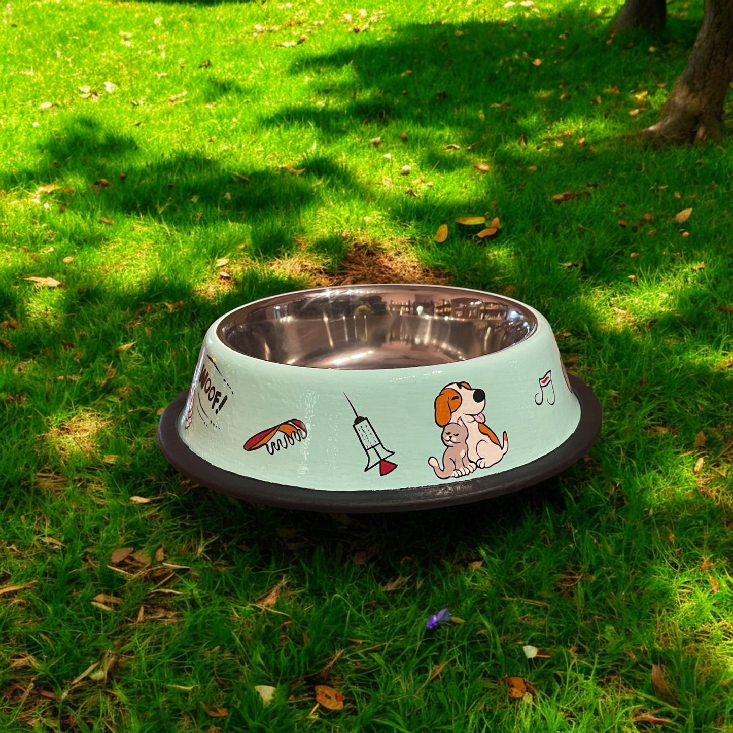 Hand-painted pet food bowls, designed especially for pet lovers Crafted with care, these bowls are not only visually appealing but also durable and easy to clean,