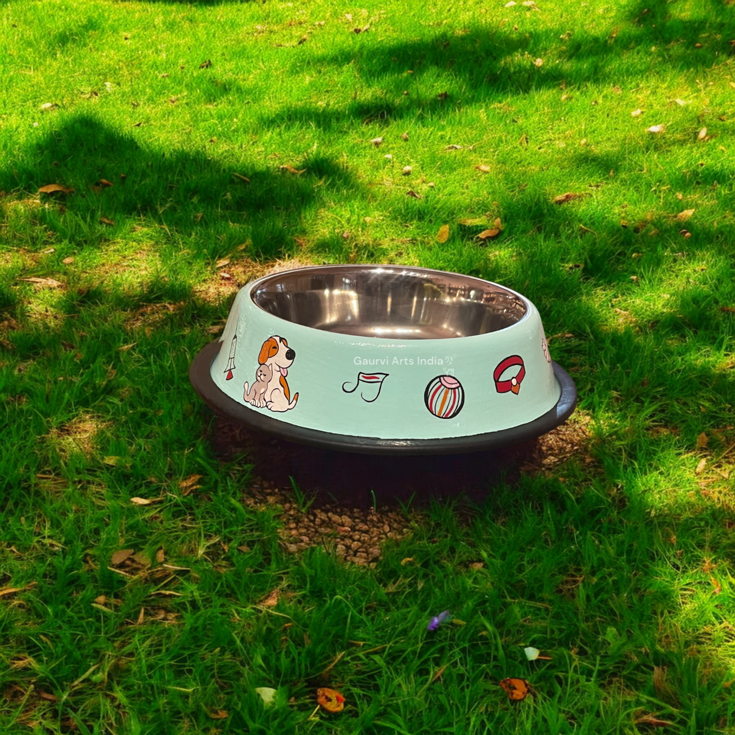 Hand-painted pet food bowls, designed especially for pet lovers Crafted with care, these bowls are not only visually appealing but also durable and easy to clean,