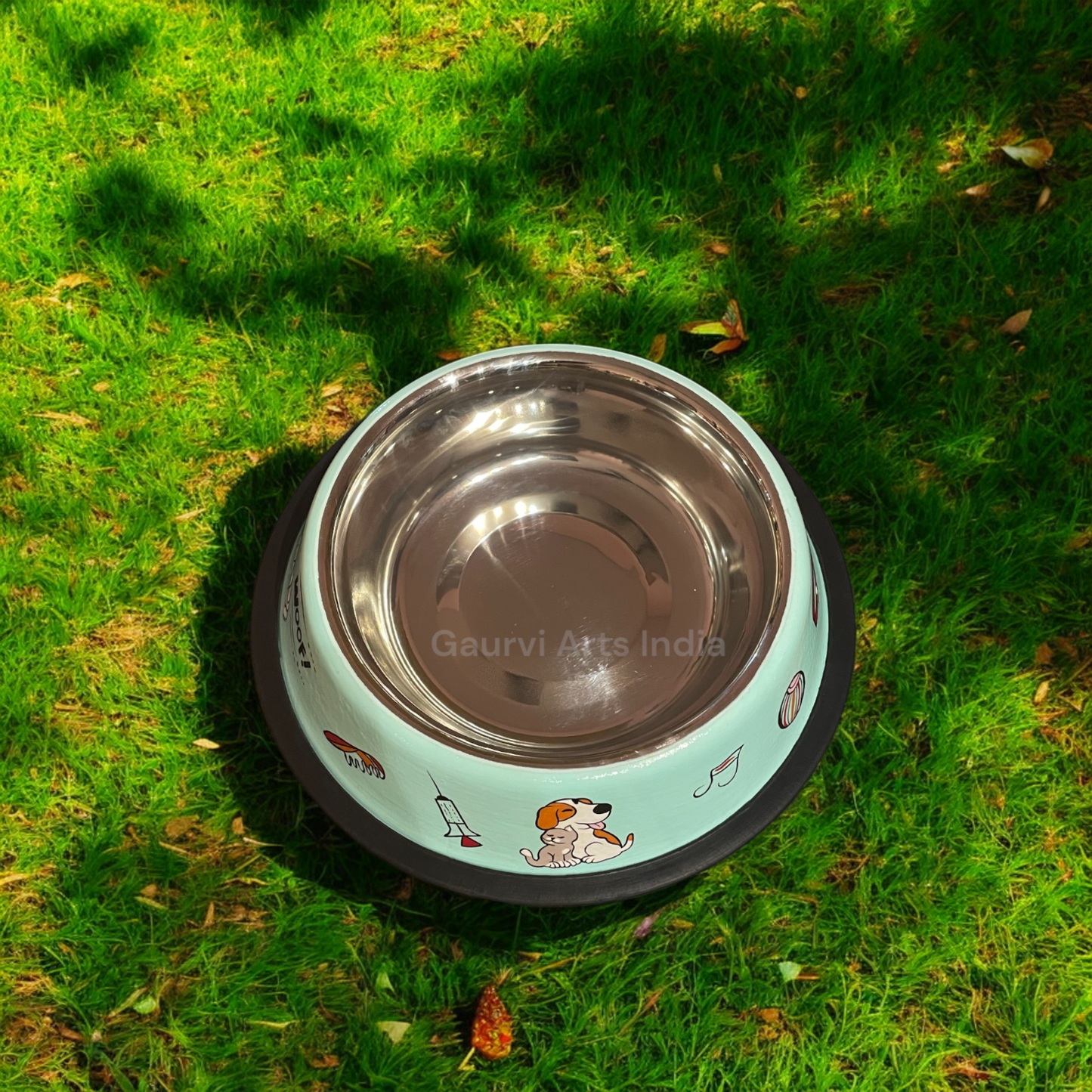 Hand-painted pet food bowls, designed especially for pet lovers Crafted with care, these bowls are not only visually appealing but also durable and easy to clean,