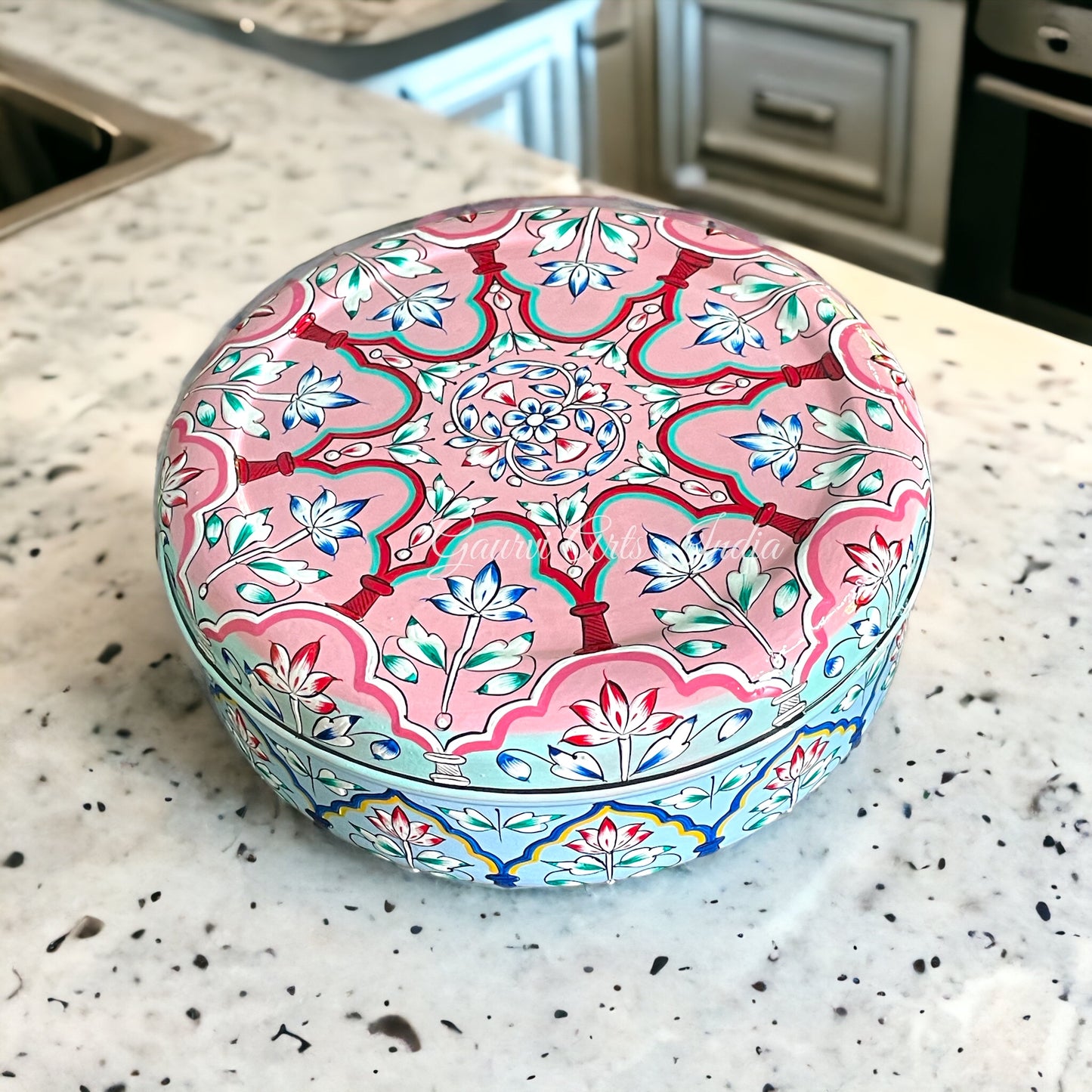 Hand Painted Stainless Steel Spices Box for your Kitchenware and Best Gift especially for mothers who appreciate both functionality and artistry in their cooking space