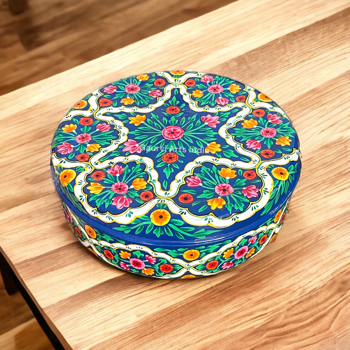Hand Painted Stainless Steel Spices Box for your Kitchenware and Best Gift especially for mothers who appreciate both functionality and artistry in their cooking space Regular