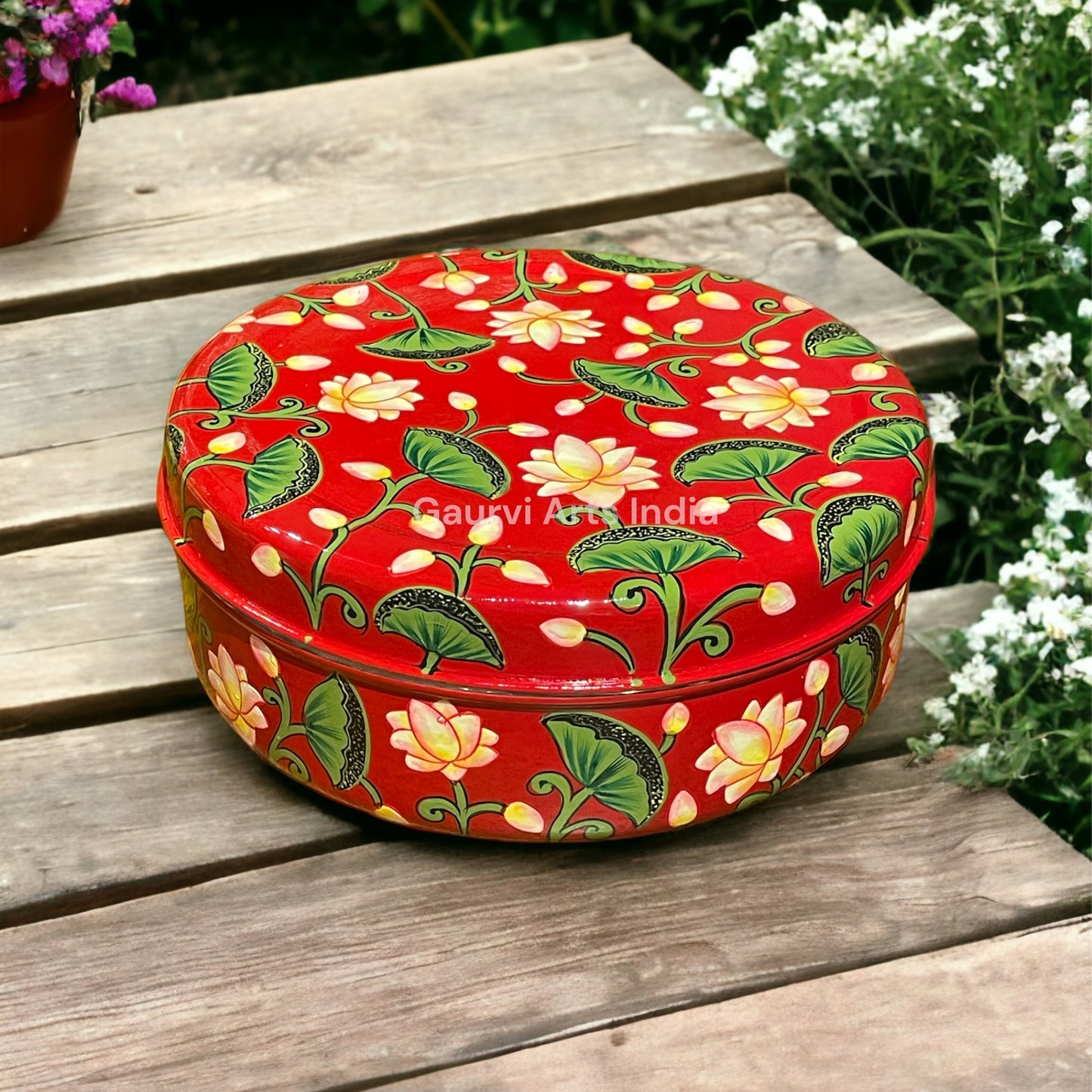 Hand Painted Stainless Steel Spices Box for your Kitchenware and Best Gift especially for mothers who appreciate both functionality and artistry in their cooking space. Regular