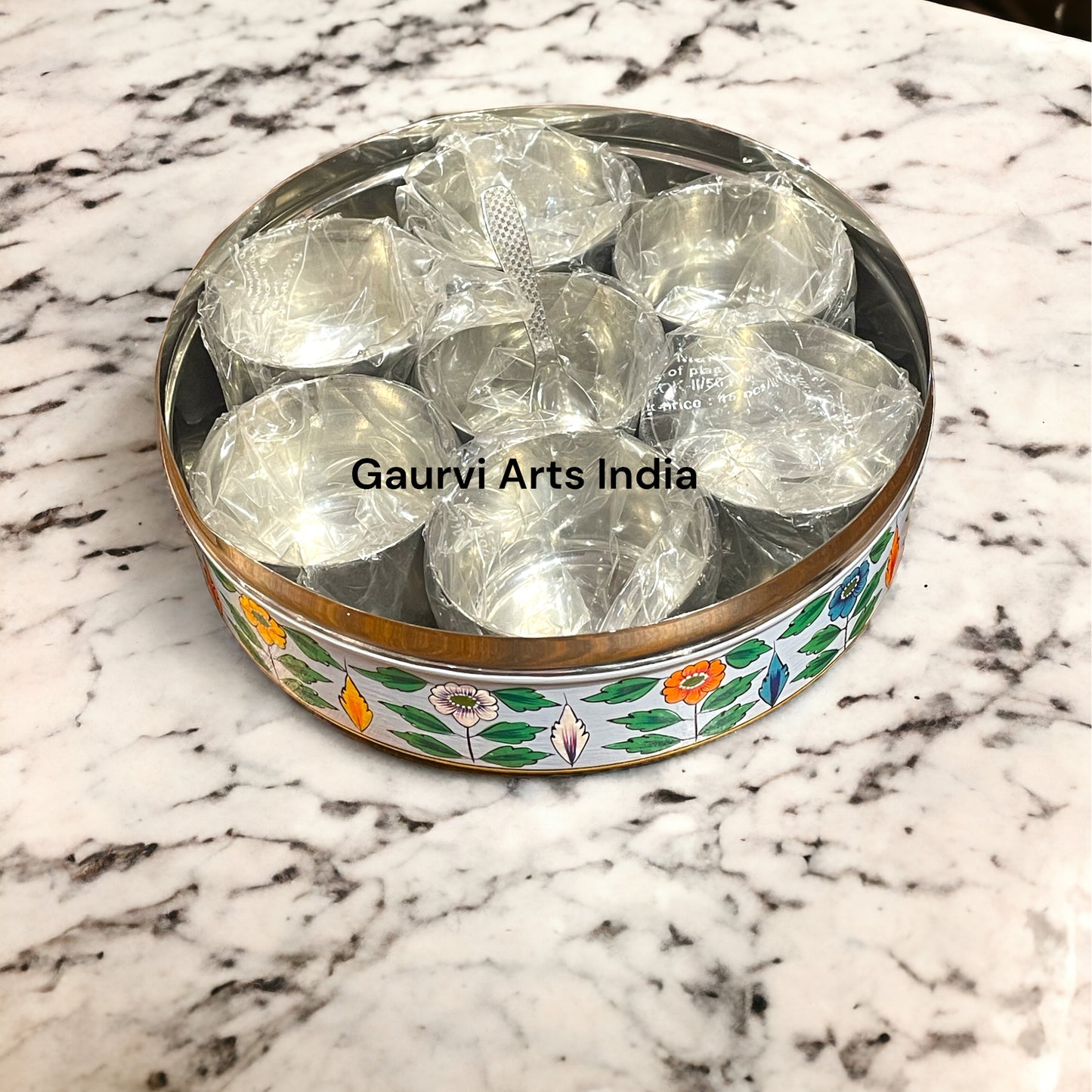 Hand Painted Stainless Steel Spices Box for your Kitchenware and Best Gift especially for mothers who appreciate both functionality and artistry in their cooking space.