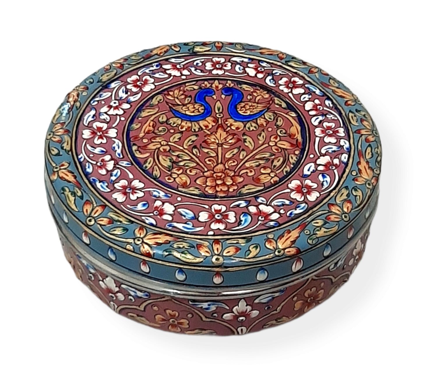 Hand Painted Spice Box of Stainless Steel Best Decor Piece of Kitchenware, Easy to Use, Best Gift for Housewarming Party