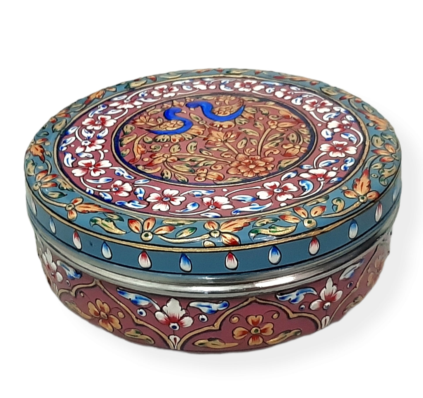 Hand Painted Spice Box of Stainless Steel Best Decor Piece of Kitchenware, Easy to Use, Best Gift for Housewarming Party