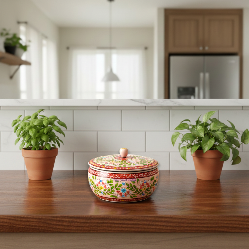 Handcrafted Solid Mango Wooden Roti Boxes for your kitchen Durable, eco-friendly, and a celebration of Indian heritage in every detail.