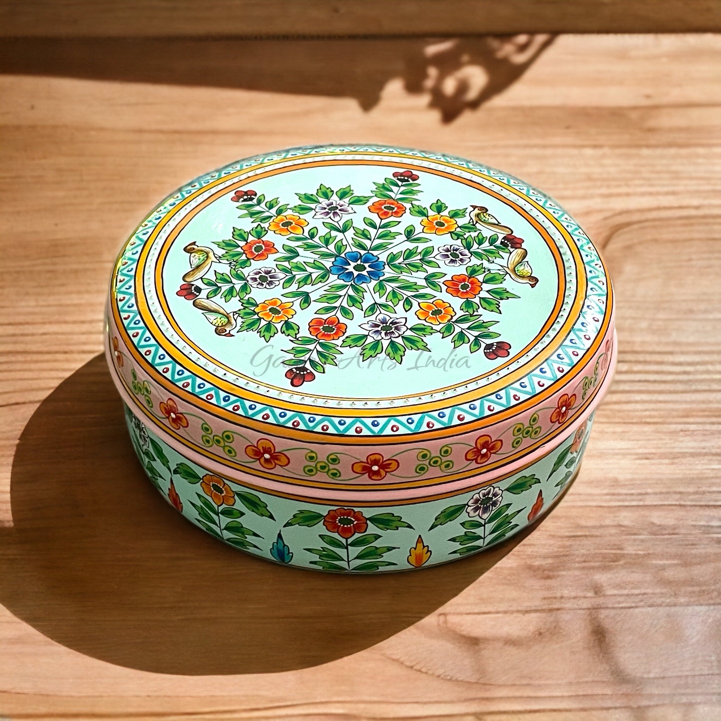 Hand Painted Stainless Steel Spices Box for your Kitchenware and Best Gift especially for mothers who appreciate both functionality and artistry in their cooking space Regular