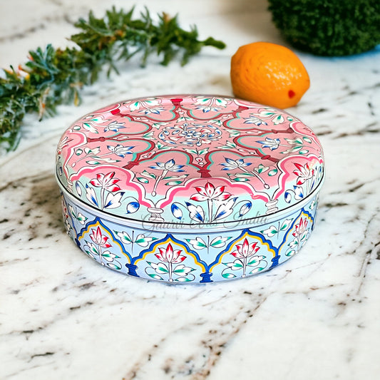 Hand Painted Stainless Steel Spices Box for your Kitchenware and Best Gift especially for mothers who appreciate both functionality and artistry in their cooking space