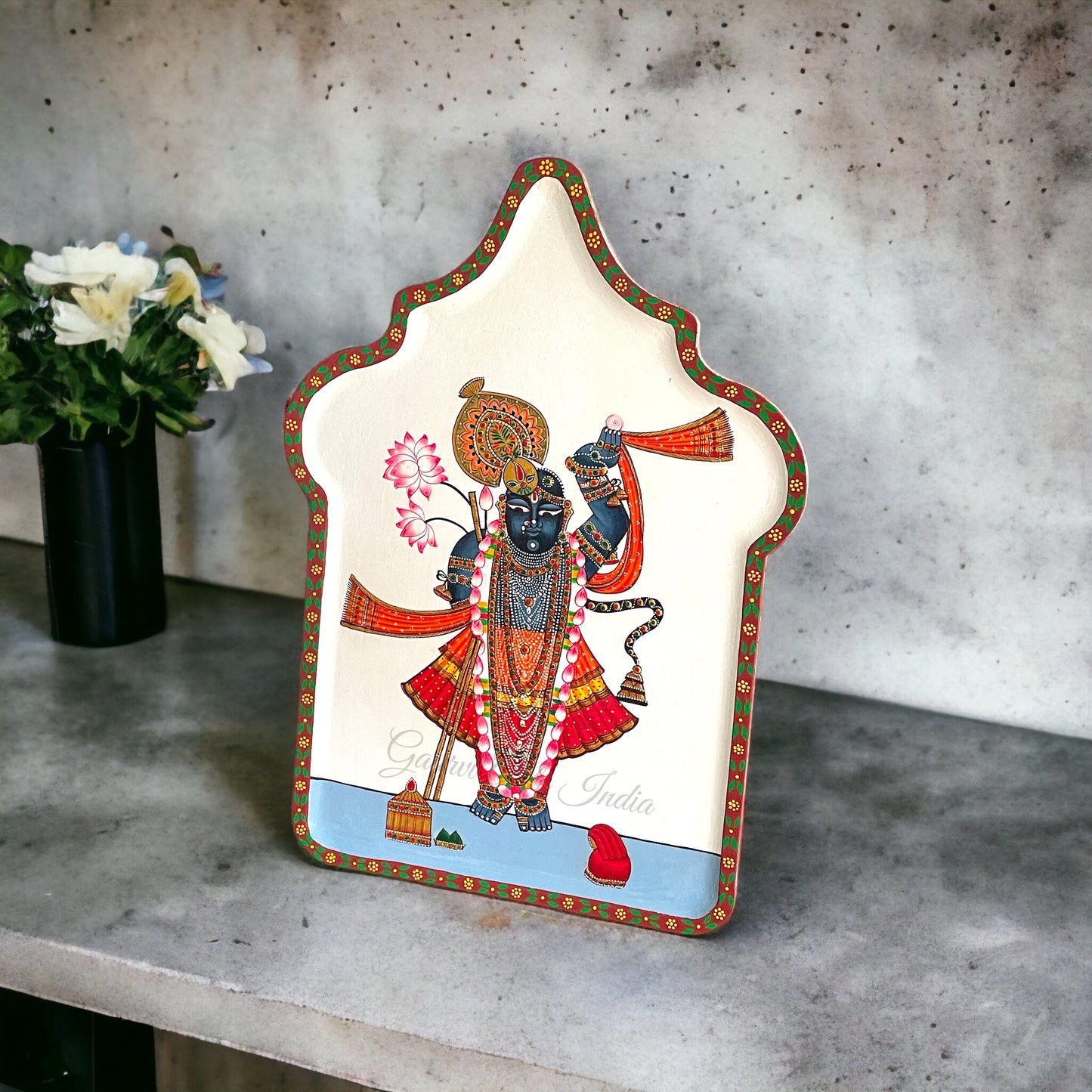 Shrinathji Wall Mounted Plate and Best Gift for Housewarming Gift and a beautiful Return Gift
