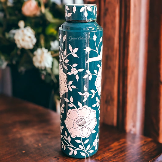 Hand-painted stainless steel bottle combines durability with artistic charm, making it a thoughtful and practical gift.